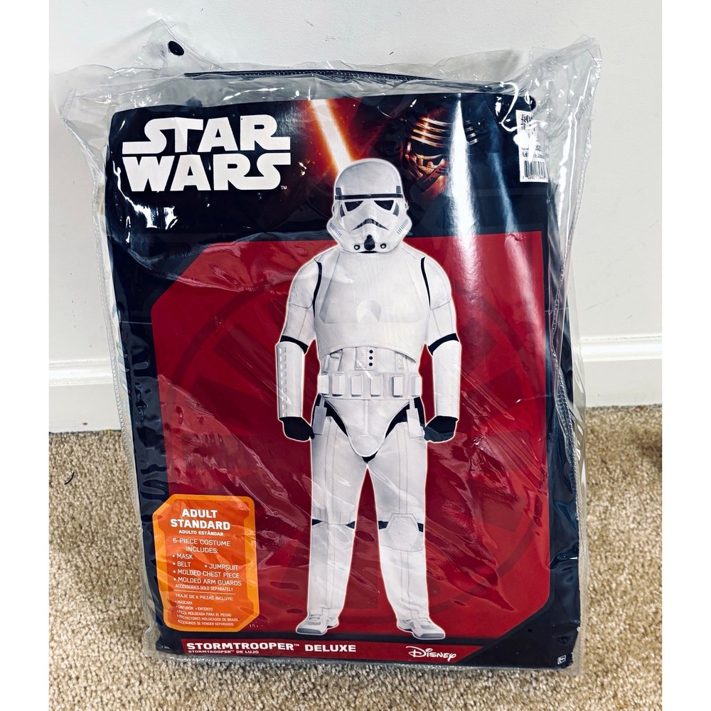 Star Wars Stormtrooper Deluxe 6-Piece Adult Costume Set w/ Mask Included